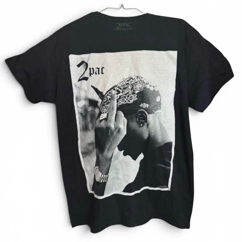 2Pac Tupac Graphic T-Shirt by Bravado